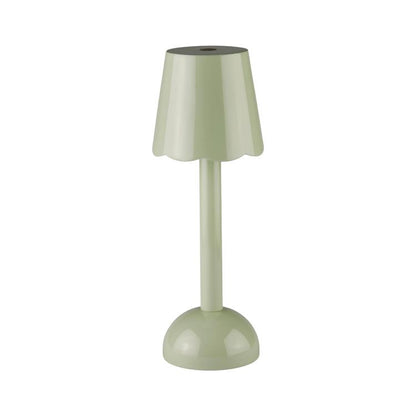 Sage Green Scallop Rechargeable LED Lamp