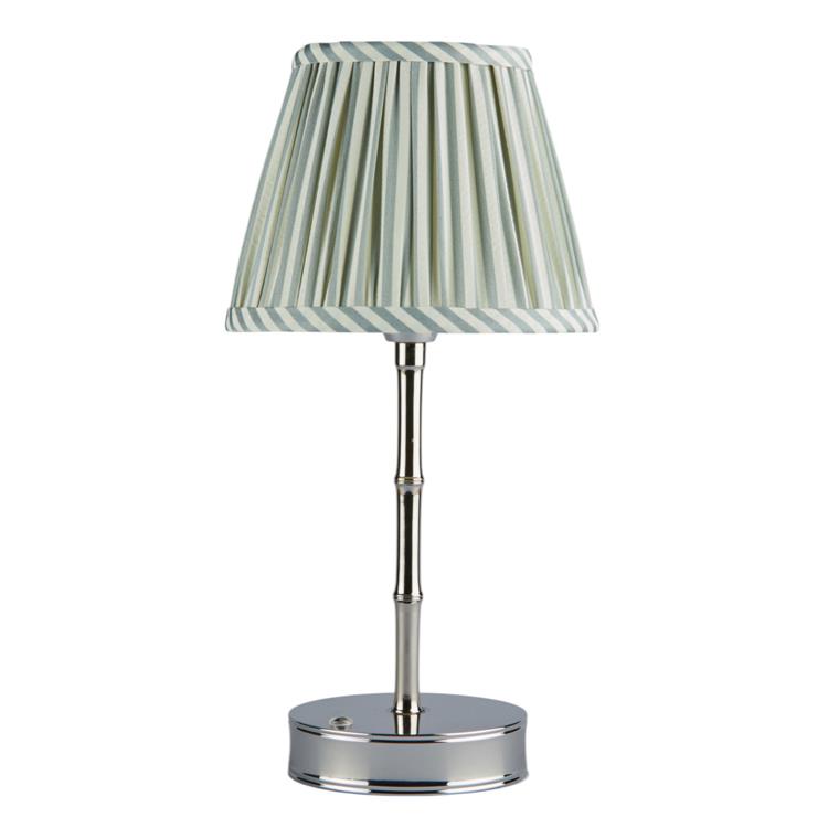 Chambray Striped Empire Lampshade - 6" - Thumbnail 2