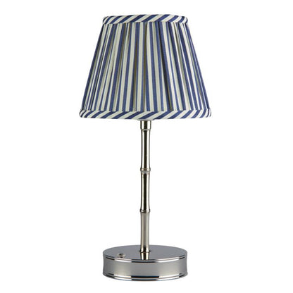 Silver Bamboo Rechargeable Lamp Base - 10"