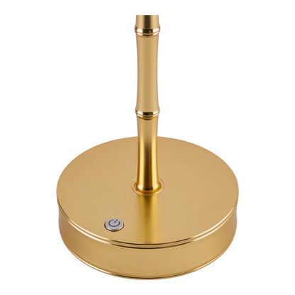 Bamboo Lamp Base Gold - 10"