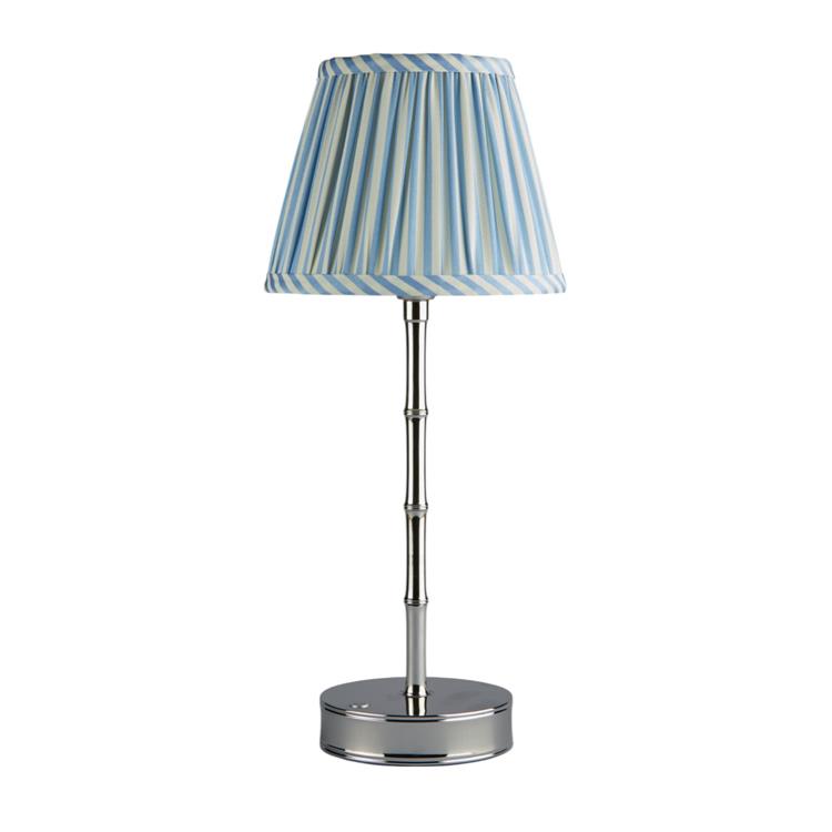 Periwinkle Blue Striped Lampshade