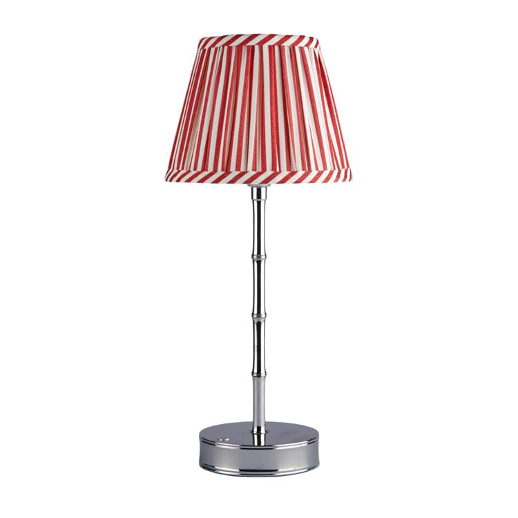Red Striped Empire Lampshade - 6" - Thumbnail 3
