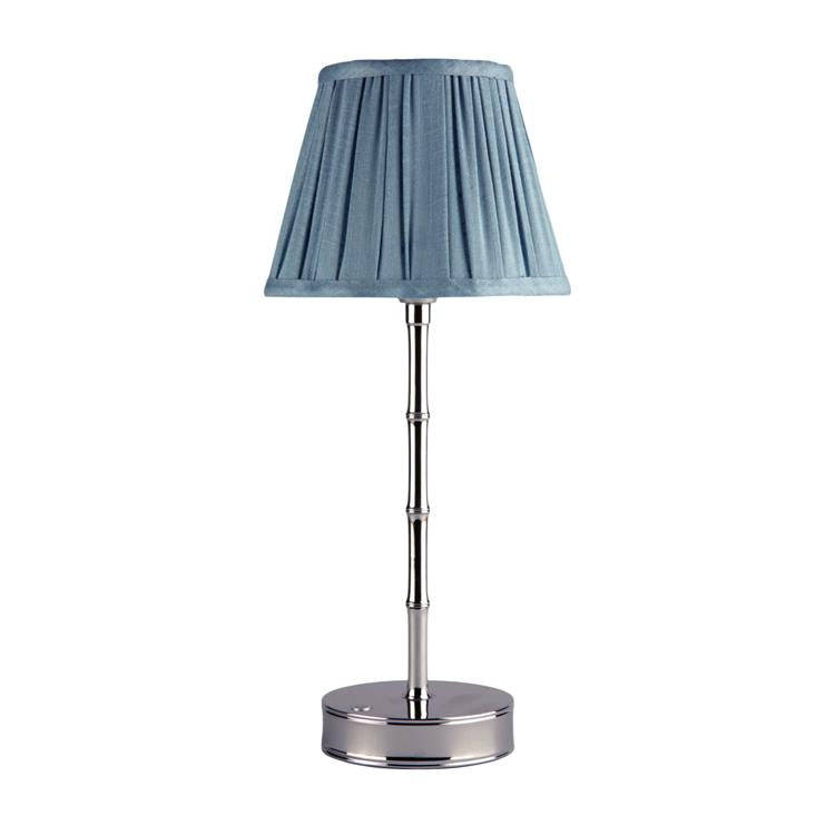 Silver Bamboo Rechargeable Lamp Base - 12" - Thumbnail 2