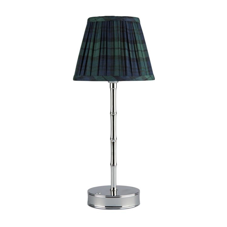 Navy Tartan Empire Lampshade - 6"