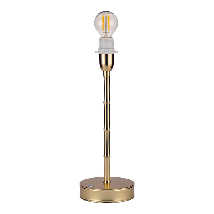 Bamboo Lamp Base Matt Gold - 12"
