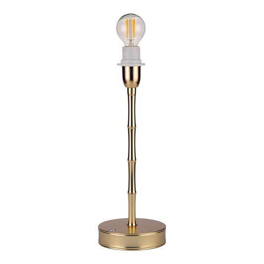 Bamboo Lamp Base Matt Gold - 12"