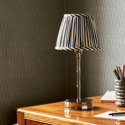 Navy Striped Lampshade - 6"