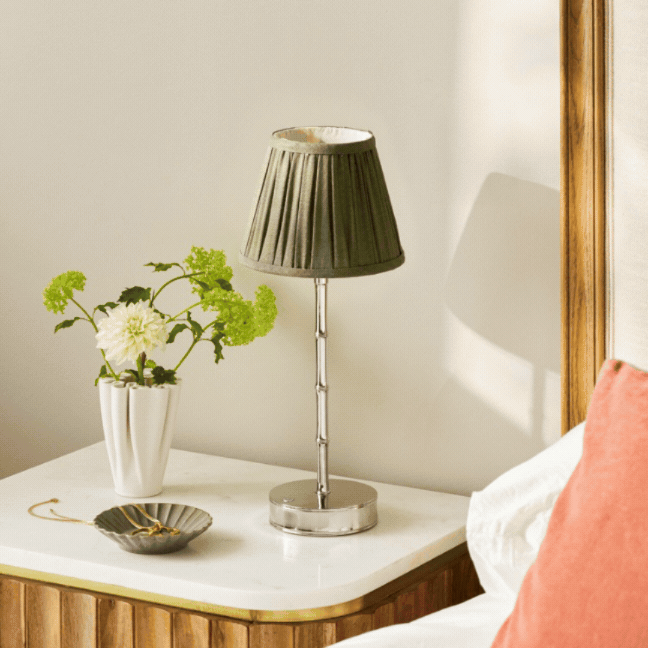 Khaki Green Empire Lampshade - 6"