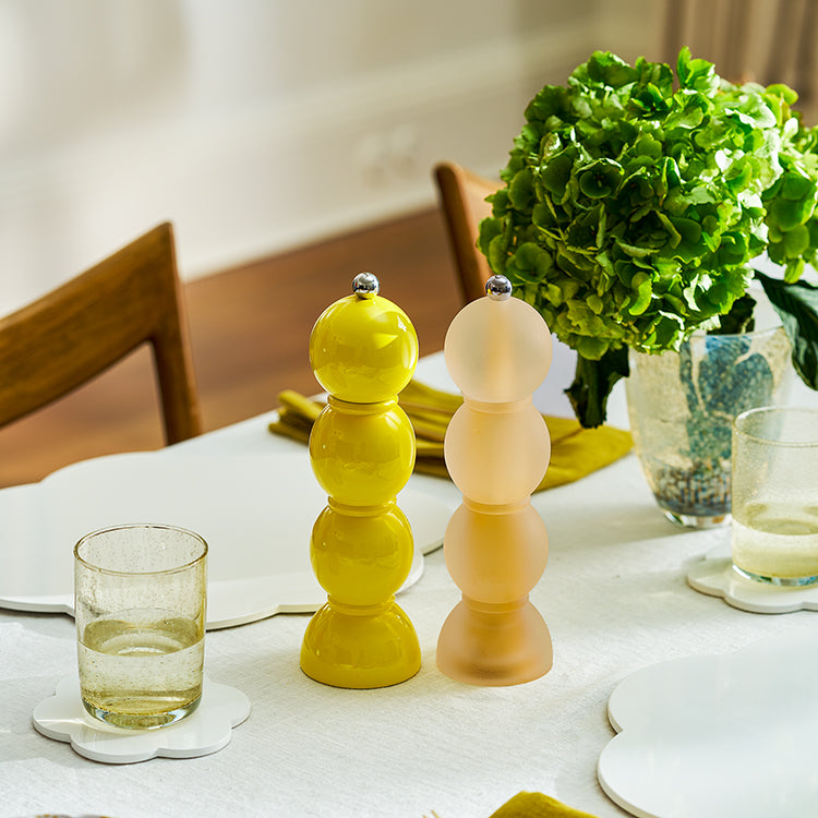 Yellow  Bobbin Salt or Pepper Mill