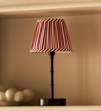 Red Striped Lampshade - 6"