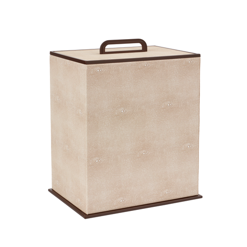 Faux Shagreen Waste Paper Baskets