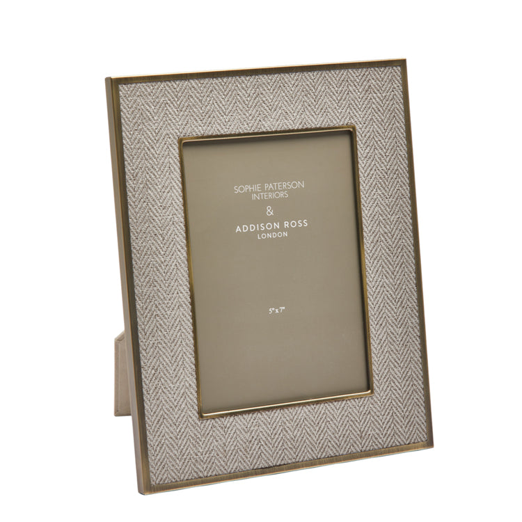 Sophie Paterson Photo Frame Oatmeal Herringbone
