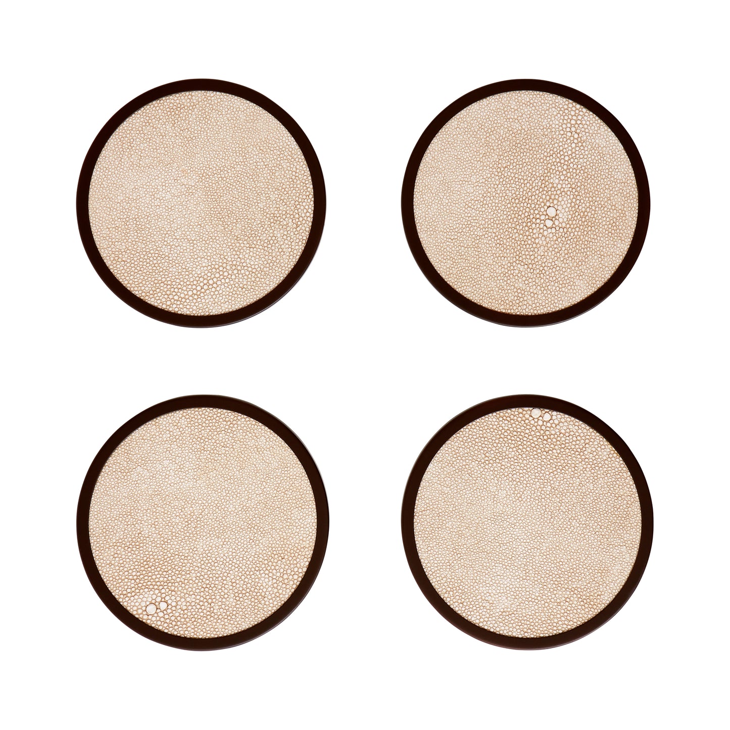 Ecru Coasters - Set of 4