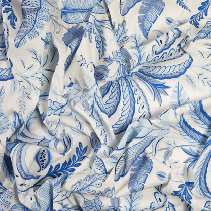 Palm Beach Blue Linen Tablecloth