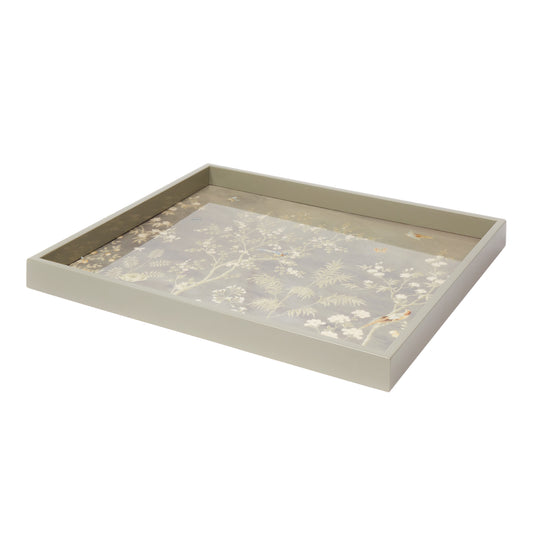 Grey Medium Chinoiserie Tray - Addison Ross Ltd US