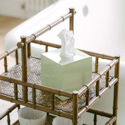 Mint  Square Tissue Box