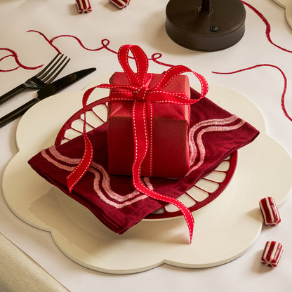 White Lacquer Placemats – Set of 4