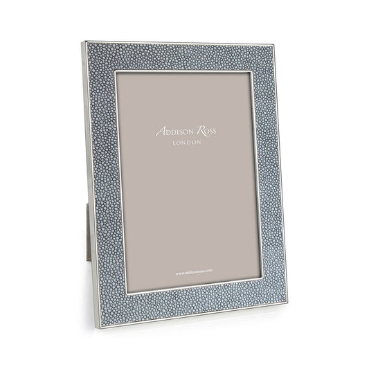 Grey Shagreen & Silver Frame