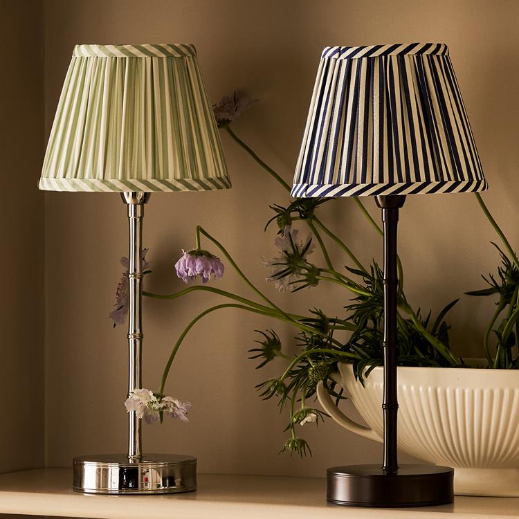 Navy Striped Empire Lampshade - Thumbnail 3