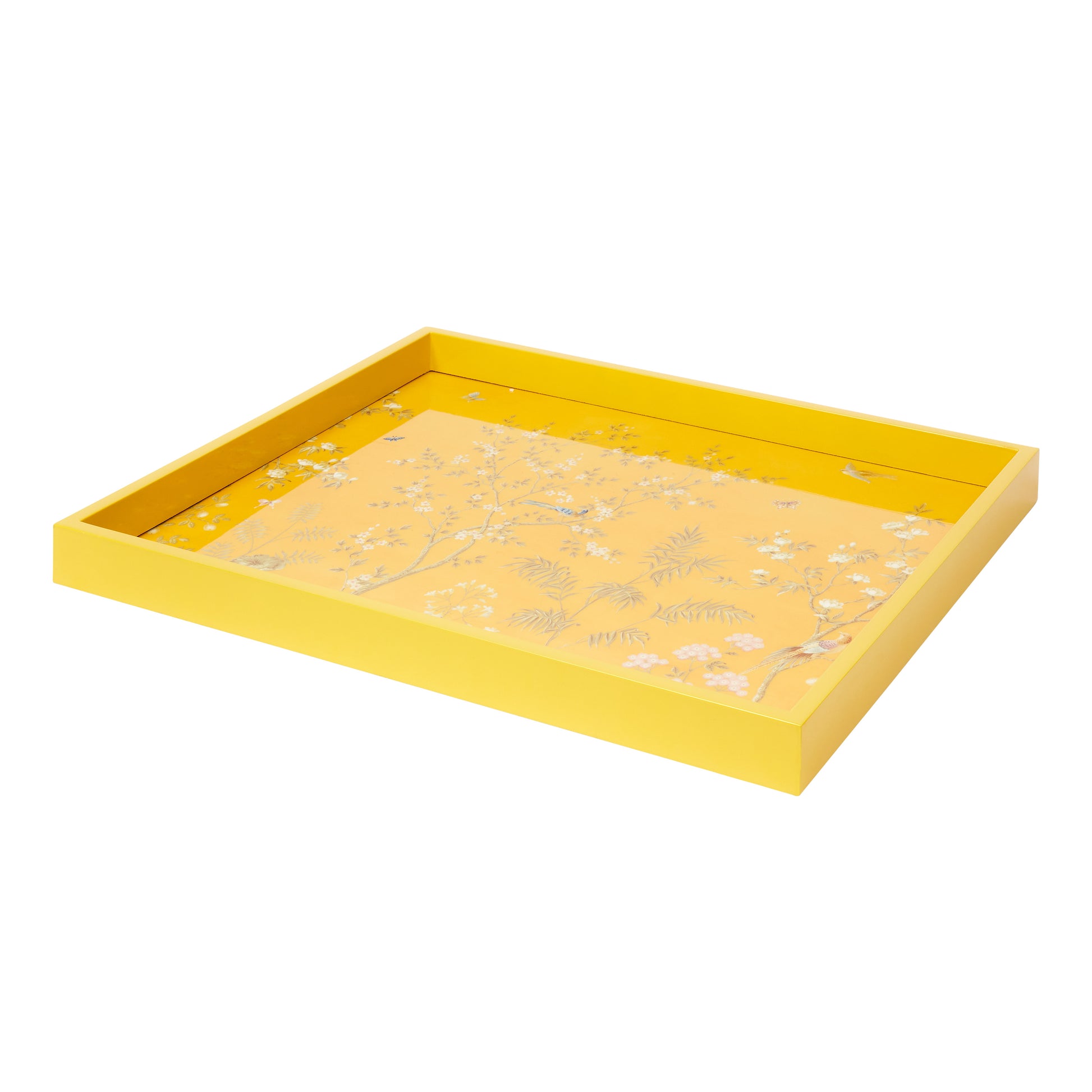 Yellow Medium Chinoiserie Tray - Addison Ross Ltd US