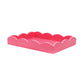 Watermelon Pink Small Lacquered Scalloped Tray - Addison Ross Ltd UK