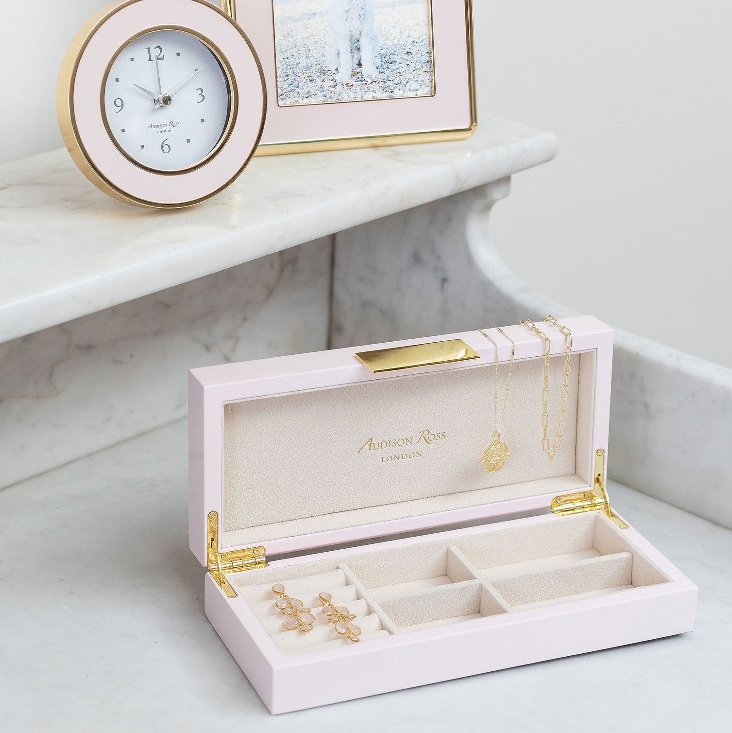 Pink Lacquer Box With Gold – Addison Ross Ltd USA