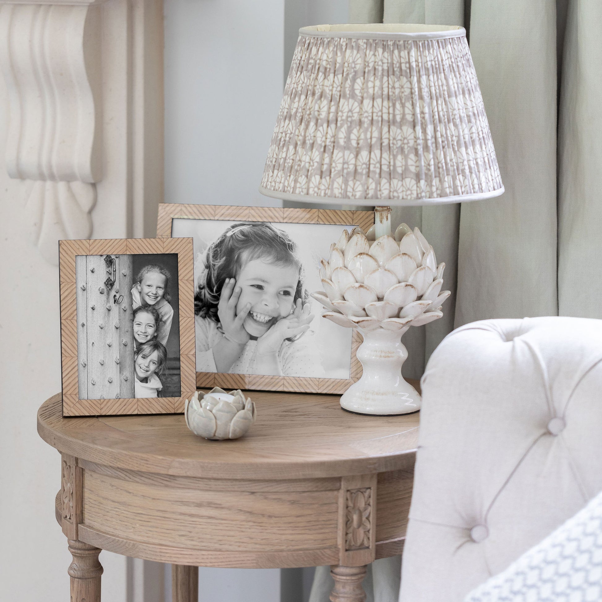 A pair of Wooden Marquetry Photo Frames