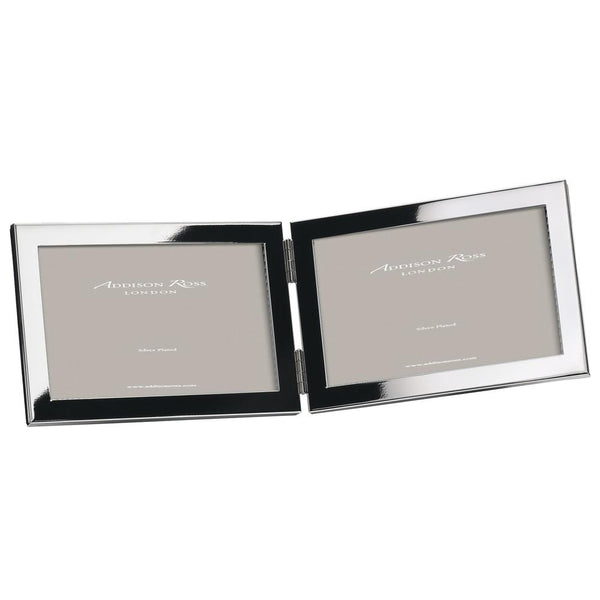 Double Photo Frame - Silver Plated Frame - 4x6, 5x7, 8x10