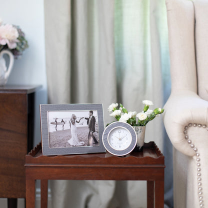 Dove Croc Silver Alarm Clock