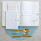 White & Gold A6 Notebook