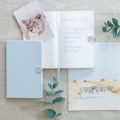 Blue & Gold A6 Notebook