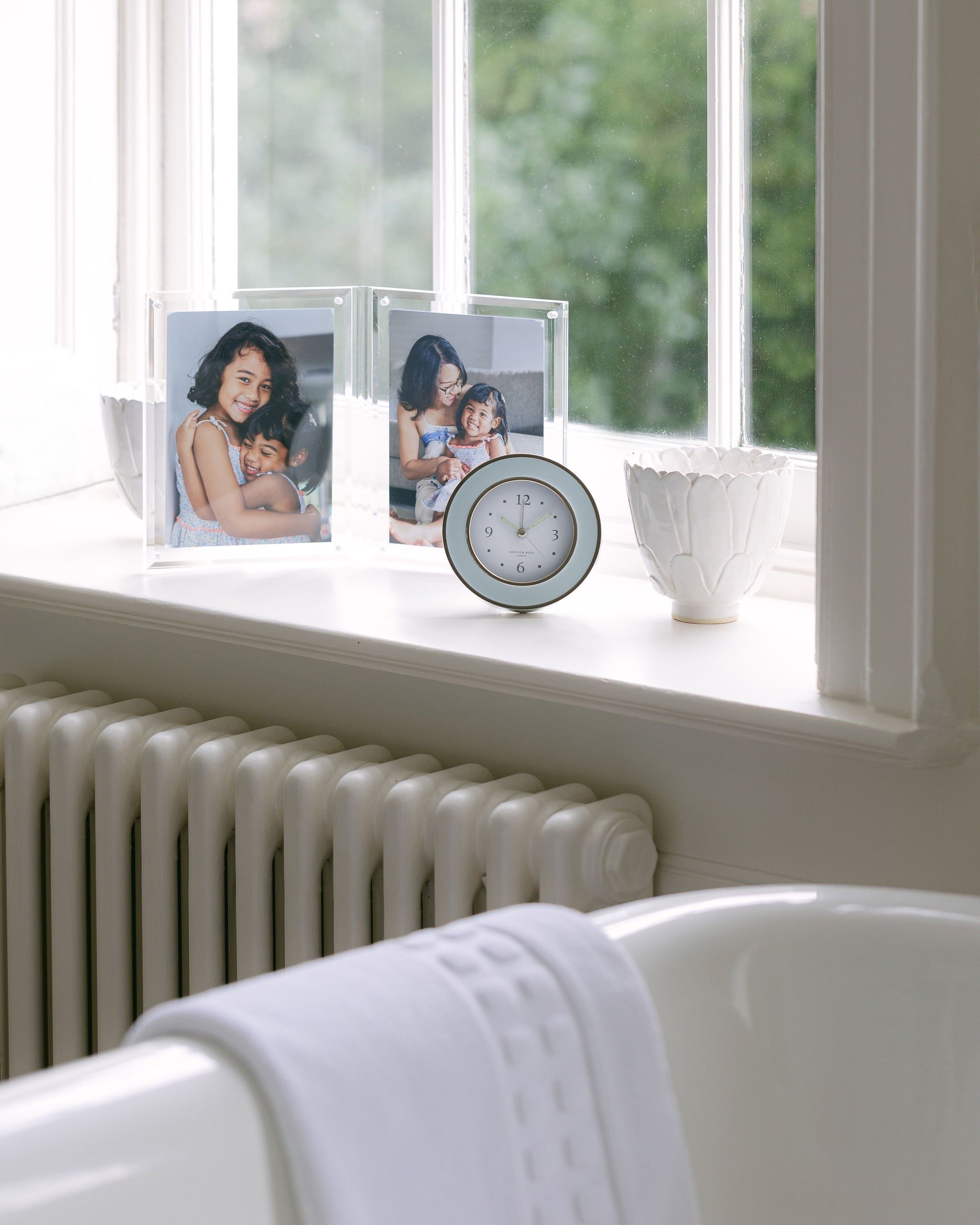 Light Blue & Silver Alarm Clock – Addison Ross Ltd USA