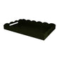 Black Large Scalloped Edge Tray