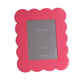 Pink Scalloped Lacquer Photo Frame