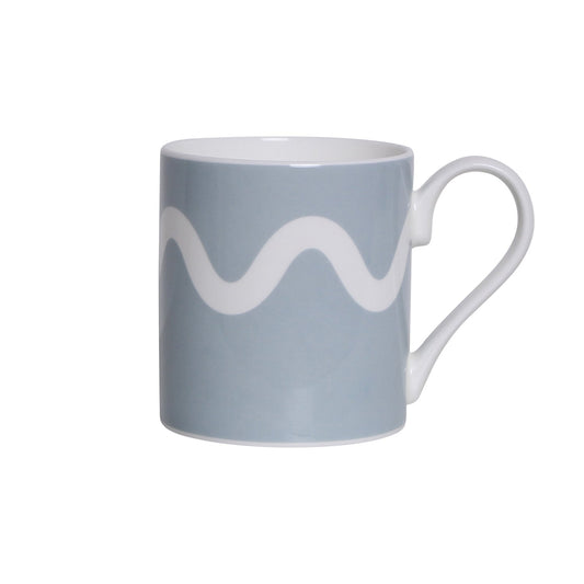 Denim Squiggle Fine China Mug