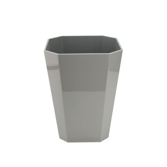 Octagonal Lacquer Bin – Chiffon Grey