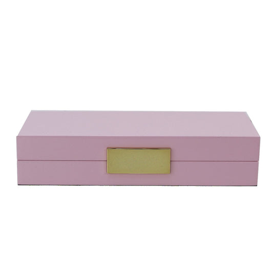 Pink Lacquer Box With Gold - Boxes & Pots - Addison Ross