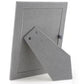 Black Enamel Picture Frame, backed with dark gray luxury velvet