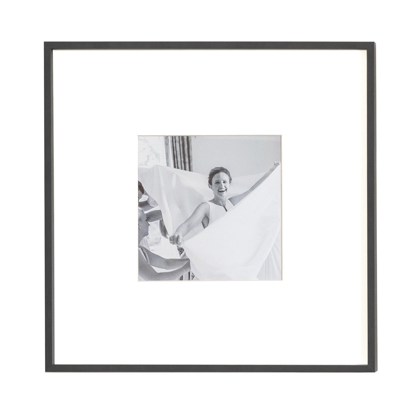 Single Aperture Black Wall Hanging Frame