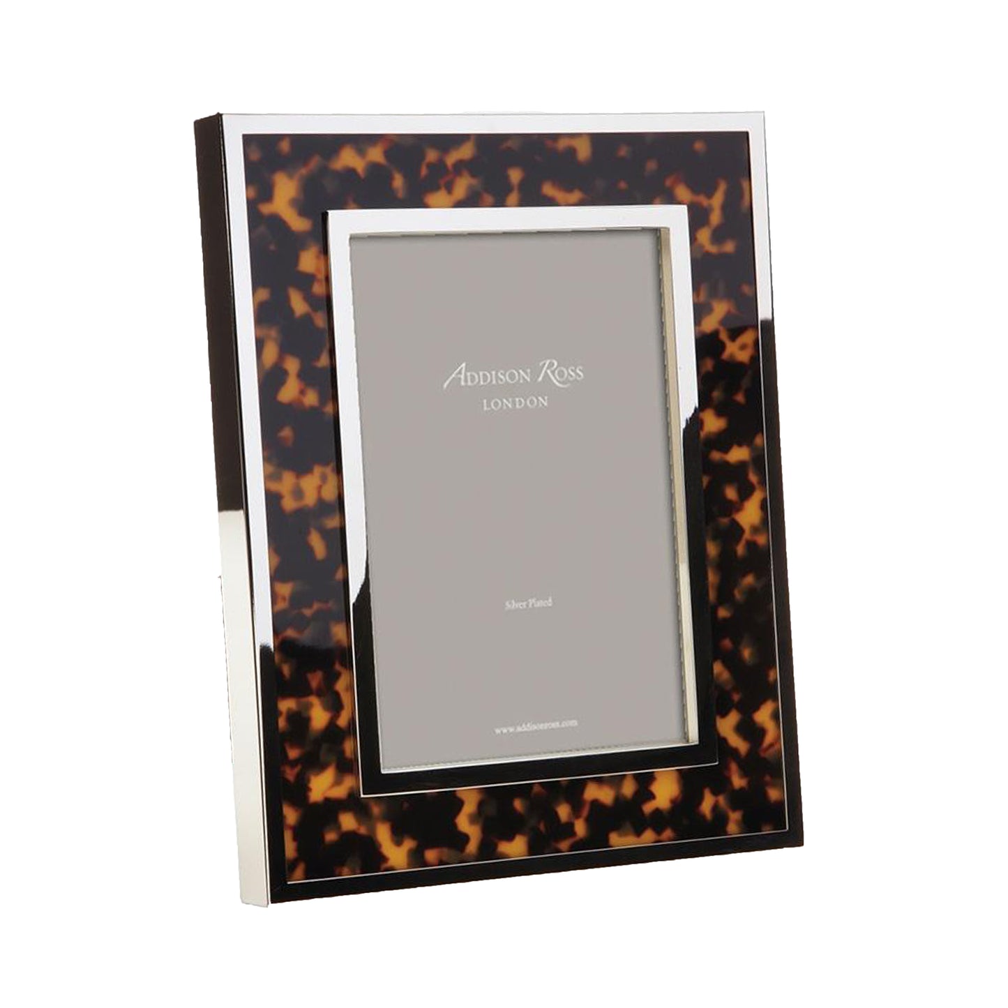 Windsor Faux Tortoiseshell & Silver Photo Frame