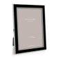 5x7 in. Silver Trim, Black Enamel Picture Frame