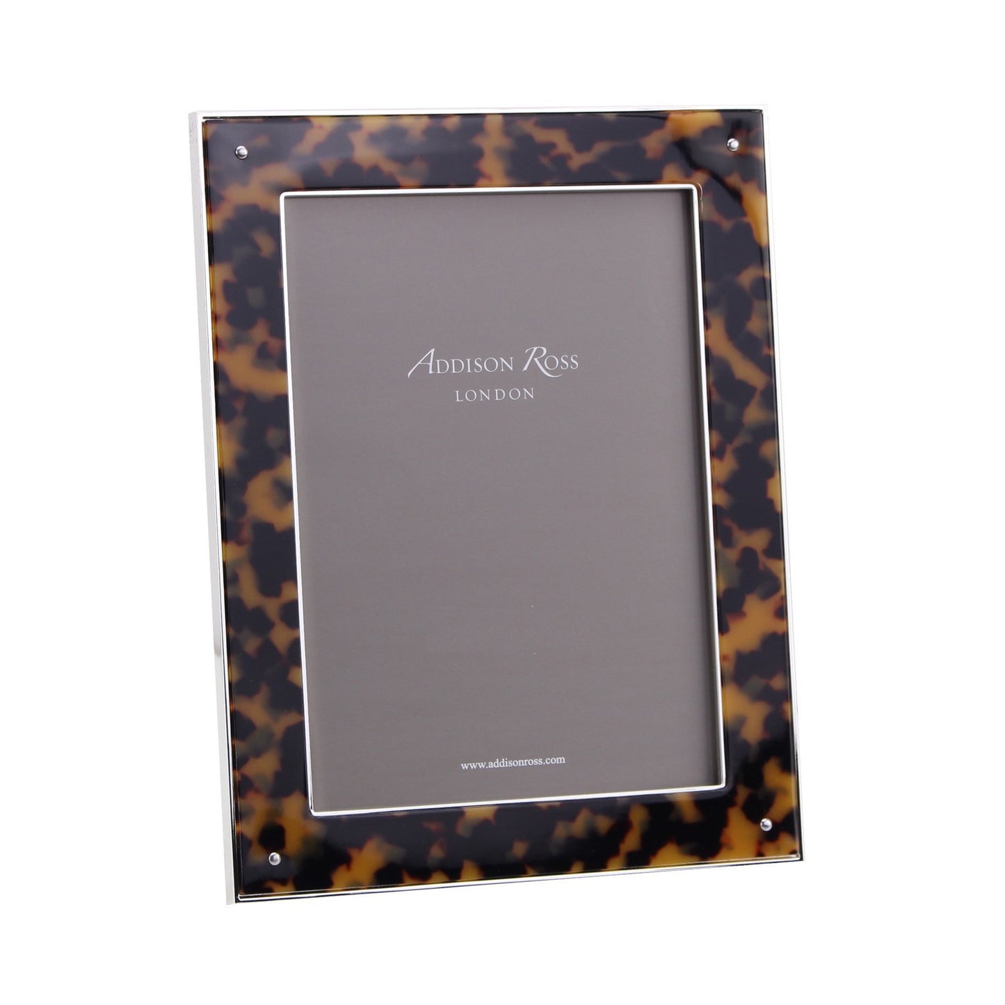 Faux Tortoiseshell & Silver Photo Frame