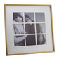 Single Aperture Brushed Gold Wall Hanging Frame