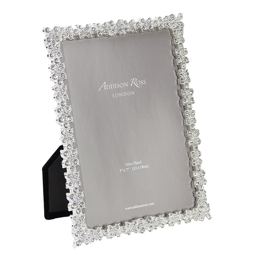 Silver Daisy Diamante Frame