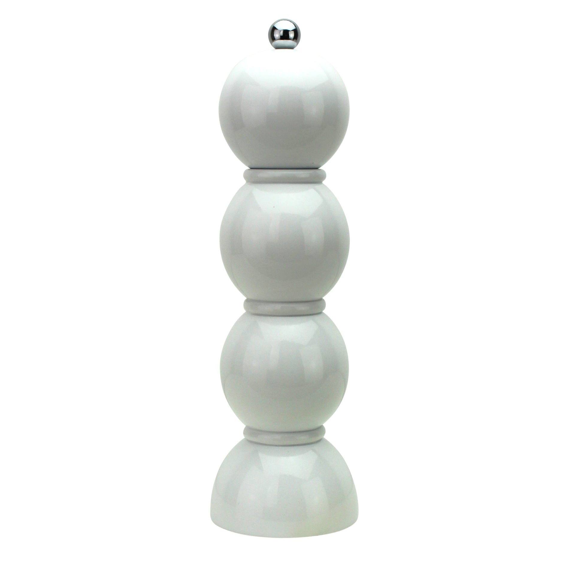 White Bobbin Salt or Pepper Mill