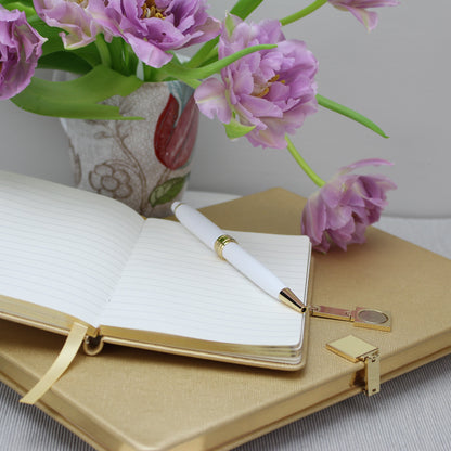 Gold & Gold A6 Notebook