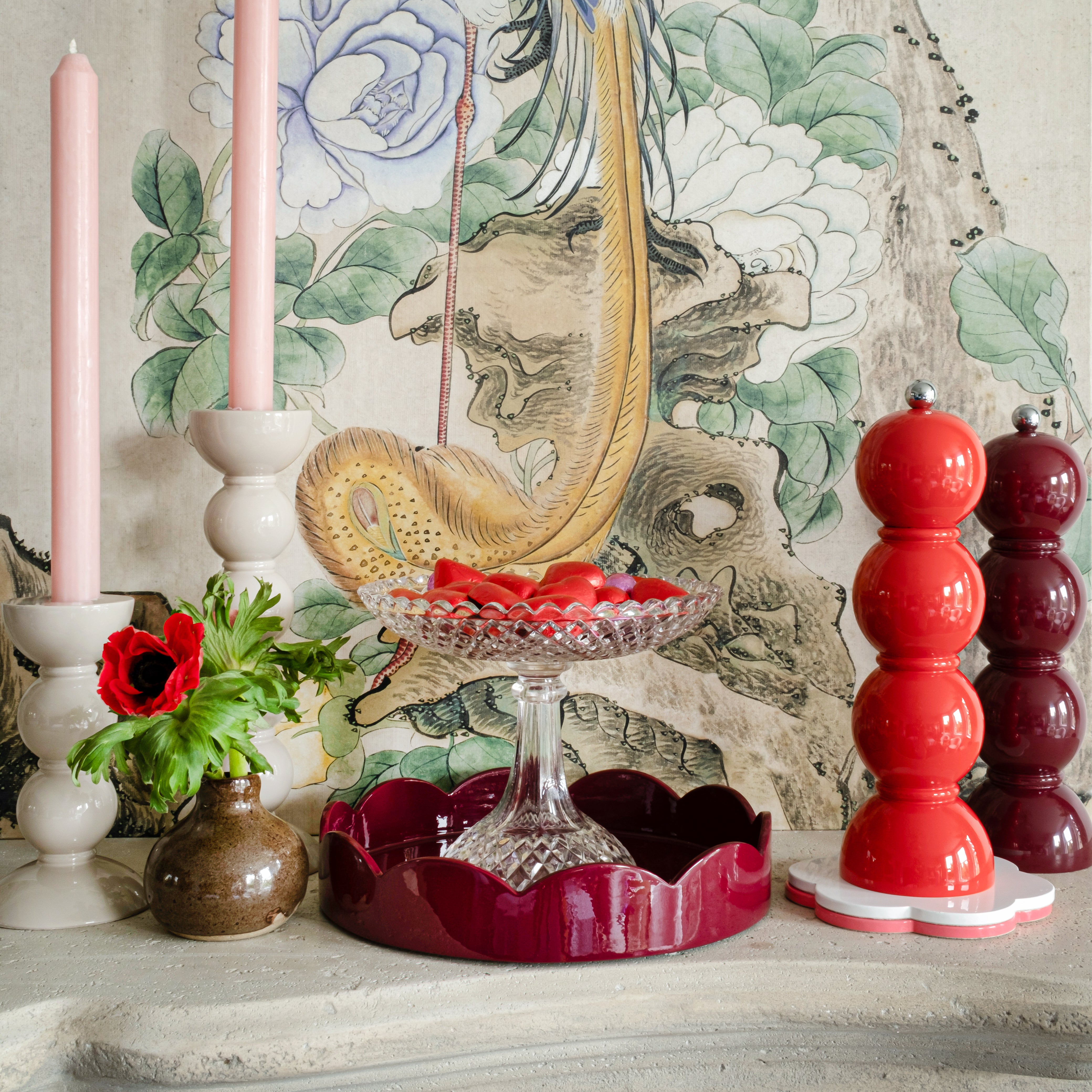 Addison Ross Scalloped Lacquered Tray - Thumbnail 3