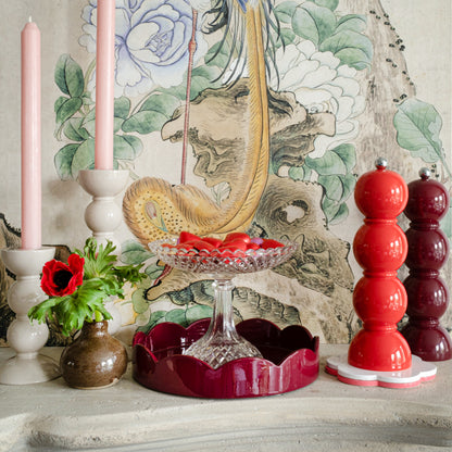 Cherry Small Round Scallop Tray