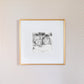 Single Aperture Brushed Gold Wall Hanging Frame