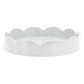 White Small Round Scallop Tray